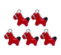 Tmboryuu Colgante de Caballo balancín con Acabado de Aceite por Goteo detallado, diseño Minimalista, Accesorios de joyería de aleación sólida para elaboración de Piezas artesanales