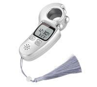 Tmboryuu Contador Digital portátil de bajo Consumo, Silver | Dispositivo de oración para meditaciones, relajación y alivio del estrés con descompresiones, regalo para creyentes