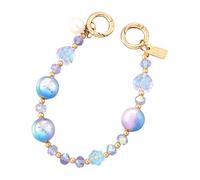 Tmboryuu Correa de teléfono móvil para mujer, cadena de cuentas coloridas, colgante antipérdida, correa con cuentas