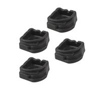 Tmboryuu Cuenco de agua transparente de arácnido, 4 piezas, plato pequeño para reptiles invertebrados, hábitat bioactivo poco profundo, antideslizante, comedero de anfibios en miniatura