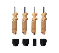 Tmboryuu De 4 boquillas de liberación rápida para impresión 3D Que garantizan un Buen caudal y múltiples Opciones de diámetro para Obtener Resultados Superiores Varios tamaños