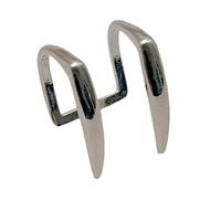 Tmboryuu Decoración de labios con dientes de serpiente, decoración de Clip de Metal hecha a mano, accesorios de para un estilo llamativo, aro de Hip Hop