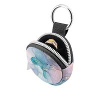 Tmboryuu Elegante joyería con estampado de mármol, tamaño pequeño, ideal para regalos, citas y gimnasio, solución de almacenamiento de joyas de moda