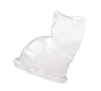 Tmboryuu Escultura en Miniatura de Gatos de la Suerte de Natural para decoración del hogar Fengshui Amuleto de Buena Suerte Adorno Coleccionable Regalo para Gatos Fengshui