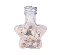 Tmboryuu Estrellas de mar Brillantes Multicolores Conchas mezclan Resina artesanía Botella Adorno para jarrón Relleno Centro de Conchas Mixtas Cuentas de Vidrio
