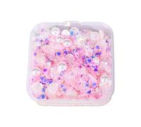 Tmboryuu Estrellas de mar Brillantes Multicolores Conchas mezclan Resina artesanía Botella Adorno para jarrón Relleno Centro de Conchas Mixtas Cuentas de Vidrio