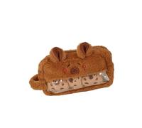 Tmboryuu Estuche de felpa suave para lápices, organizador de lápices, estuche de papelería, para escuela, oficina, al aire libre, c