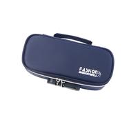 Tmboryuu Estuche para lápices de gran capacidad con 4 compartimentos de lona, organizador de bolígrafos multicapa, bolsa de maquillaje de viaje, bolsa de maquillaje de tela Oxford, b