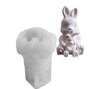 Tmboryuu Figura de animal de silicona para osos y conejos para entusiastas de las manualidades