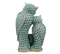 Tmboryuu Figuras Familiares de búhos de Resina, estatuas, Decoraciones de jardín, esculturas de Animales para decoración de jardín Interior y Exterior, esculturas de Animales de Resina