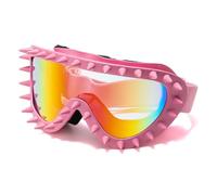 Tmboryuu Gafas protectoras para, protección contra la nieve, gafas para exteriores con decoración tachonada para entusiastas del montañismo, gafas para la nieve