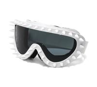 Tmboryuu Gafas protectoras para, protección contra la nieve, gafas para exteriores con decoración tachonada para entusiastas del montañismo, gafas para la nieve