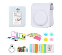 Tmboryuu Juego de 12 bolsas de poliuretano para cámara de color sólido para álbum de fotos, marco de fotos, juego de filtros de lente para selfie, White