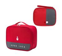Tmboryuu Juego de 2 Bolsas para medicamentos, pequeñas y espaciosas, con Textura de Tela Oxford, adecuadas para Viajes Familiares, Seguridad, Bolsas para medicamentos portátiles