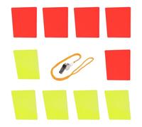 Tmboryuu Juego de 5 tarjetas profesionales de entrenamiento de fútbol, accesorios de penalización de árbitro de fútbol para aplicación de reglas, penalización de fútbol
