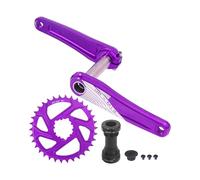 Tmboryuu Juego de Platos y bielas con Varilla de 24 mm, aleación de Aluminio, 3 Tornillos de fijación Directa, Estrecho y Ancho, 34T, y vacío, Compatible con la mayoría de los Esqueletos de Ciclo