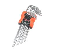 Tmboryuu Llave multiusos en forma de L de 9 piezas, extendido para reparaciones de espacios reducidos en, bicicleta y hogar, llave hexagonal multiusos tipo L