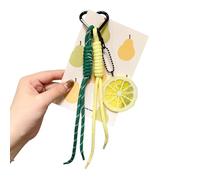 Tmboryuu Llavero de melón y limón, colgante para bolsa de colofonia verde para estudiantes y mujeres, colgante para bolsa de poliamida