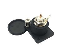 Tmboryuu Núcleos de cobre chapados en oro, conector BNC hembra, montaje en panel tipo D para instalaciones de cámaras de seguridad, transferencia de fiabilidad, enlace BNC chapado en oro