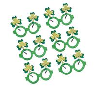 Tmboryuu Paquete de 6 vasos de trébol resistentes que mejoran la atmósfera de Patricio con ajuste cómodo e interacción social para las vacaciones