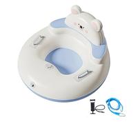 Tmboryuu Paseo de nieve inflable para niños con cuerda de remolque y diseño fácil de plegar, ideal para actividades de esquí y playa, trineo de nieve familiar