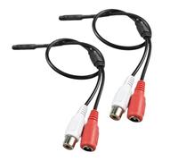 Tmboryuu Pastilla de Sonido con Conector de Cable de extensión de Entrada, Accesorios de Soldadura para grabación de música, Calidad de Sonido Clara, micrófono portátil, 2 uds