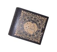 Tmboryuu Pequeño soporte para tesoros de madera, estuche portátil para tarjetas de tarot, astrología, baratijas, contenedor de adivinación, almacenamiento, decoración de tarots