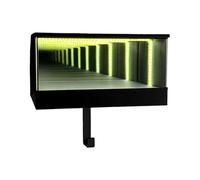 Tmboryuu Porta llaves LED montado en la pared con efecto de luz LED blanca cálida, colgador de garaje para, para entusiastas del, oficina en casa, organizador de montaje en pared