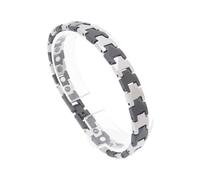 Tmboryuu Pulsera de acero de tungsteno para hombres contemporáneos Accesorio de muñeca ajustable Pulsera ancha Accesorios de joyería de Pulsera de regalo ajustable unisex