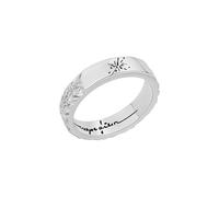 Tmboryuu Regalos ideales Anillos con patrón de estrellas de cobre Diseños minimalistas para ella Ocasiones especiales Regalo de cumpleaños o días festivos Anillos de diseños simples