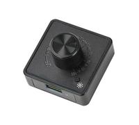 Tmboryuu Regulador de velocidad del ventilador, diseño retroiluminado de 4 cables, 5 V, 12 V, entrada de voltajes, PD60 W, carga rápida, tamaño compacto, regulador de velocidad de refrigeración de PC