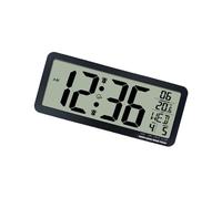 Tmboryuu Reloj despertador digital de temperatura interior, monitor de alta precisión, pantalla grande, pantalla LCD fácil de leer, funciona con pilas, reloj multifuncional