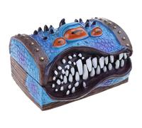 Tmboryuu RPG - Caja de dados para joyas, monstruos, terror, mímica, pecho, collar, aretes, organizador de almacenamiento, adornos de resina