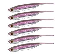 Tmboryuu Señuelos Blandos de 6 uds, señuelos flotantes con de Aguja, Aparejos de Pesca, señuelo Artificial Duradero Flotante