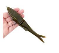 Tmboryuu Señuelos de natación Flexibles y Suaves de hundimiento Lento, cebos de Pesca de 12cm / 17cm, simulación de cebos de Pesca Artificiales, en T