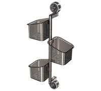Tmboryuu Sistemas de Almacenamiento de Cocina para liberar desorden Cesta de Pared con Montaje de succión Construcción de Inoxidable Diseño Compacto para condimentos Cubiertos Cesta de Almacenamiento