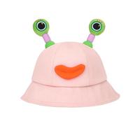 Tmboryuu Sombrero de sol de dibujos animados con tentáculos retráctiles, sombrero de pescador LED, para mujer, encantador, animes, gorras para viajes al aire libre, cubo de dibujos animados para mujer