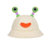Tmboryuu Sombrero de sol de dibujos animados con tentáculos retráctiles, sombrero de pescador LED, para mujer, encantador, animes, gorras para viajes al aire libre, cubo de dibujos animados para mujer
