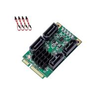 Tmboryuu Tarjeta Controladora MiniPCIe SATAIII 4X 6Gbps Marvells Hot-Plug AHCI Ahorro de Energía