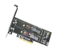 Tmboryuu Tarjeta de expansión NVMe Rapid GPIB versión X16 Compatible con Aperturas de Disco Measure.2 y Acuerdo Posterior Doble Enlace NVMe