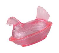 Tmboryuu Tazón artístico Cubierto de gallina en Nido para refrigerios de Postre, Acentos de decoración del hogar de la Granja, Tarro de Caramelo de gallina en Nido de con Decoraciones de Escritorio