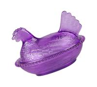 Tmboryuu Tazón artístico Cubierto de gallina en Nido para refrigerios de Postre, Acentos de decoración del hogar de la Granja, Tarro de Caramelo de gallina en Nido de con Decoraciones de Escritorio
