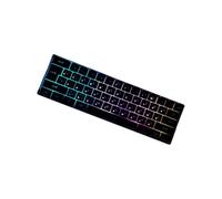 Tmboryuu Teclado con cable USB de 61 teclas, teclados de membrana de sensación mecánica para PC, portátil, computadora, viajes, oficina