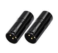 Tmboryuu Terminadores Profesionales DMX512 de 120 ohmios, diseño de Carcasa metálica para Mejorar la transmisión, Adaptador de Enlace de Sonido Profesional