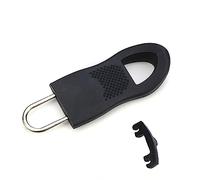 Tmboryuu Tiradores de cremallera de repuesto para equipaje, extensión de mochila, cremalleras, etiquetas, asa, reparación, reparación para maleta, Black, One Size