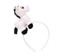 Tmboryuu Tocado con temática de animales para niños, tocado y elástico, dibujo de caballo, acento, vacaciones, eventos, juegos, trajes, decoración del cabello