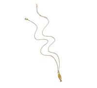 Tmboryuu Unique Designs - Collar con colgante de pez de acero inoxidable resistente, accesorio de joyería para mujer, suministros de fiesta, joyería con colgante de pez, talla única, como se describe