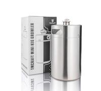 TMCRAFT Barril de Cerveza Portátil de Acero Inoxidable de 8 Litros Con Tapa en Espiral Para Elaboración Casera y de Barril