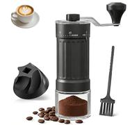 Tmefoy Molino de Café Manual, Mini Molinillo de Café Manual con Ajuste Externo de 40 Niveles y Muelas Cónicas de Cerámica Molinillo Cafe Manual Portátil Moledor de Cafe para Espresso, Moka, Pour Over