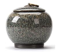 Tmendy Urnas de cremación Cerámica de tamaño Mediano Adulto Humano Cenizas Urna, Cenizas para Mascotas, Ataúd para Adultos, Cerámica sellada (Color : B)